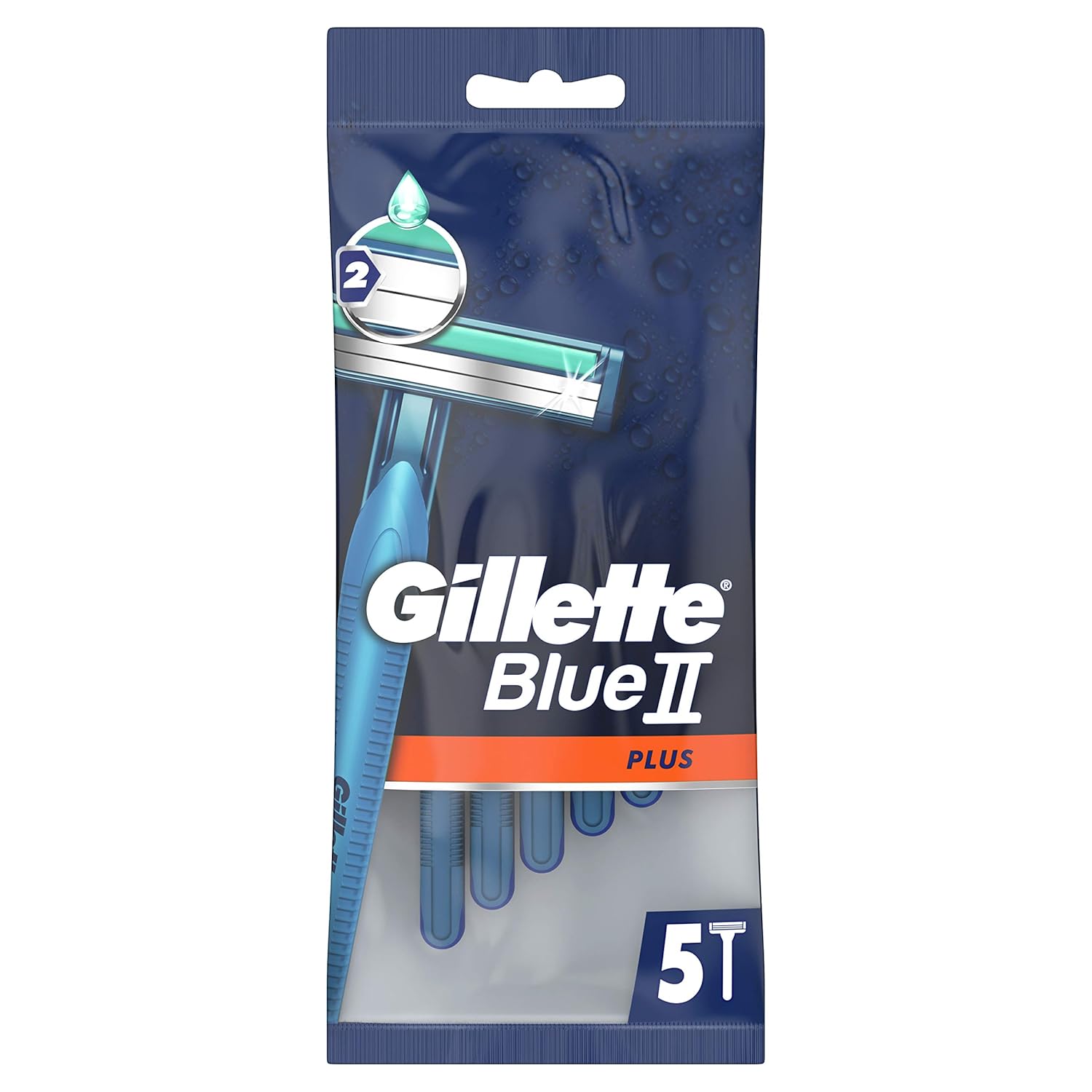 Gillette Blue II Disposable Razor Blade packaging