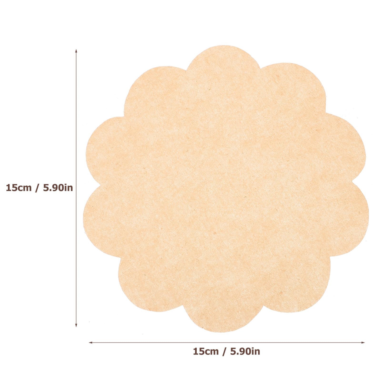 MAGICLULU 500Pcs Greaseproof Food Wrapping Paper for Sandwiches Baking Fries Non Stick Double Sided Flower Shape Kitchen Liners for Delicious Food Presentation