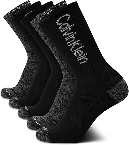 Calvin Klein Calcetines deportivos para hombre - Calcetines acolchados (5 pares)