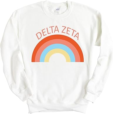 rainbow crewneck sweatshirt