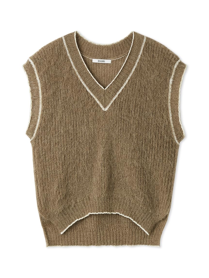 【新品】スナイデル　大人気ニットベスト SNIDEL（スナイデル）の「ワンポイントニットベスト（ベスト）」 - WEAR