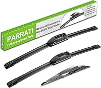 Vista 12 de PARRATI® Limpiaparabrisas para Hummer H3 2006-2010, 17 pulgadas + 16 pulgadas delanteras y 11 pulgadas traseras, cuchillas limpiaparabrisas