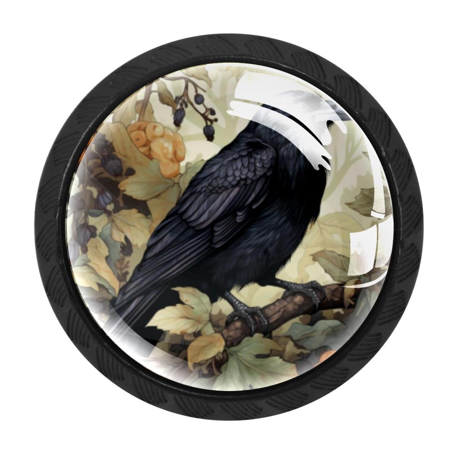 Chenzzzz Multicolored 05 Crow Drawer Knobs Pull Handle Crystal Glass Circle Shape Cabinet Drawer Pulls Cupboard Knobs With Screws For Kitchen Cupboard Dresser Wardrobe Etc