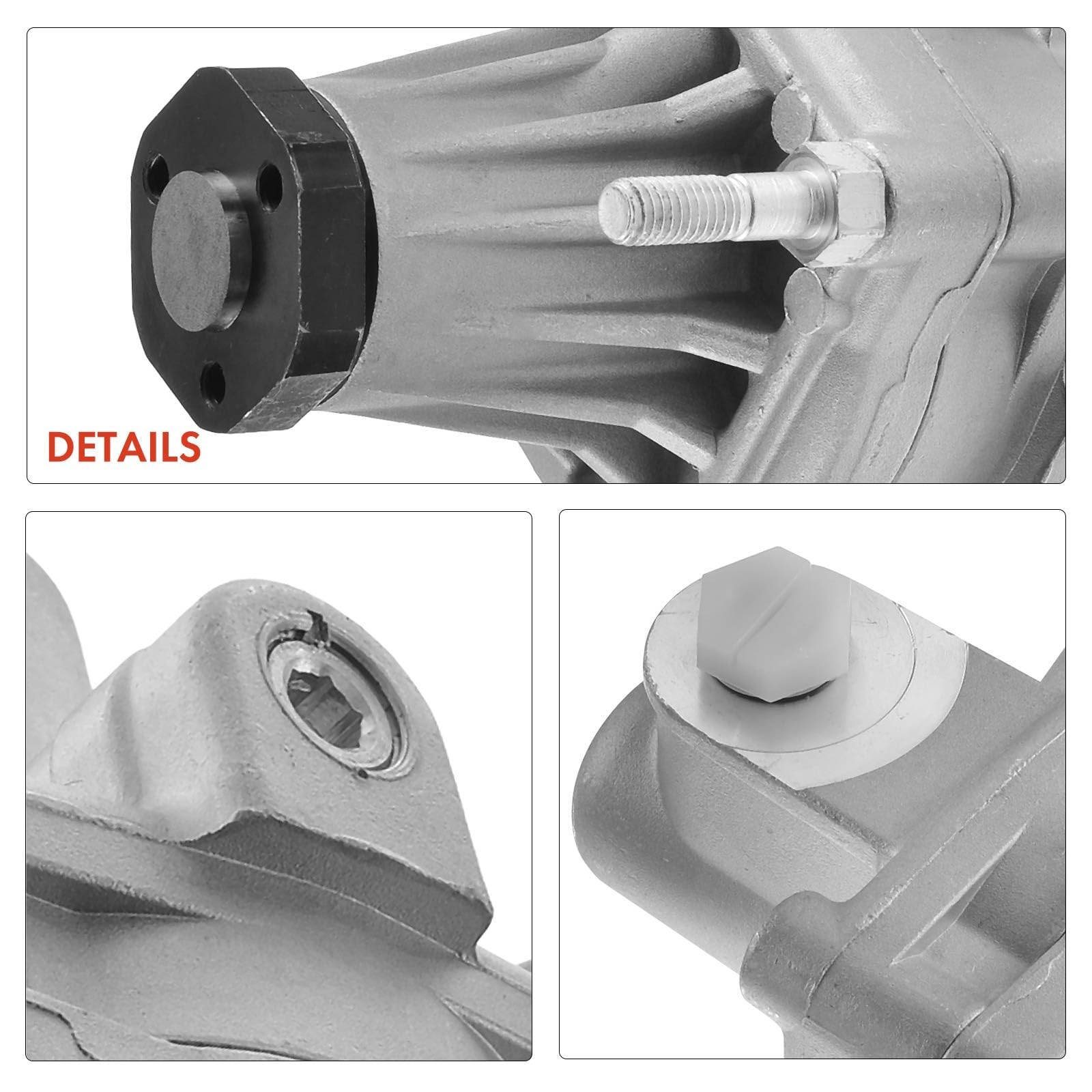 Frankberg Servopumpe Hydraulisch Lenkung ohne Riemenscheiben Kompatibel mit 911 3.0L-3.2L 1982-1989 924 2.5L 1985-1988 944 2.5L-3.0L 1981-1991 968 3.0L 1991-1995 Replace# 944347432CX