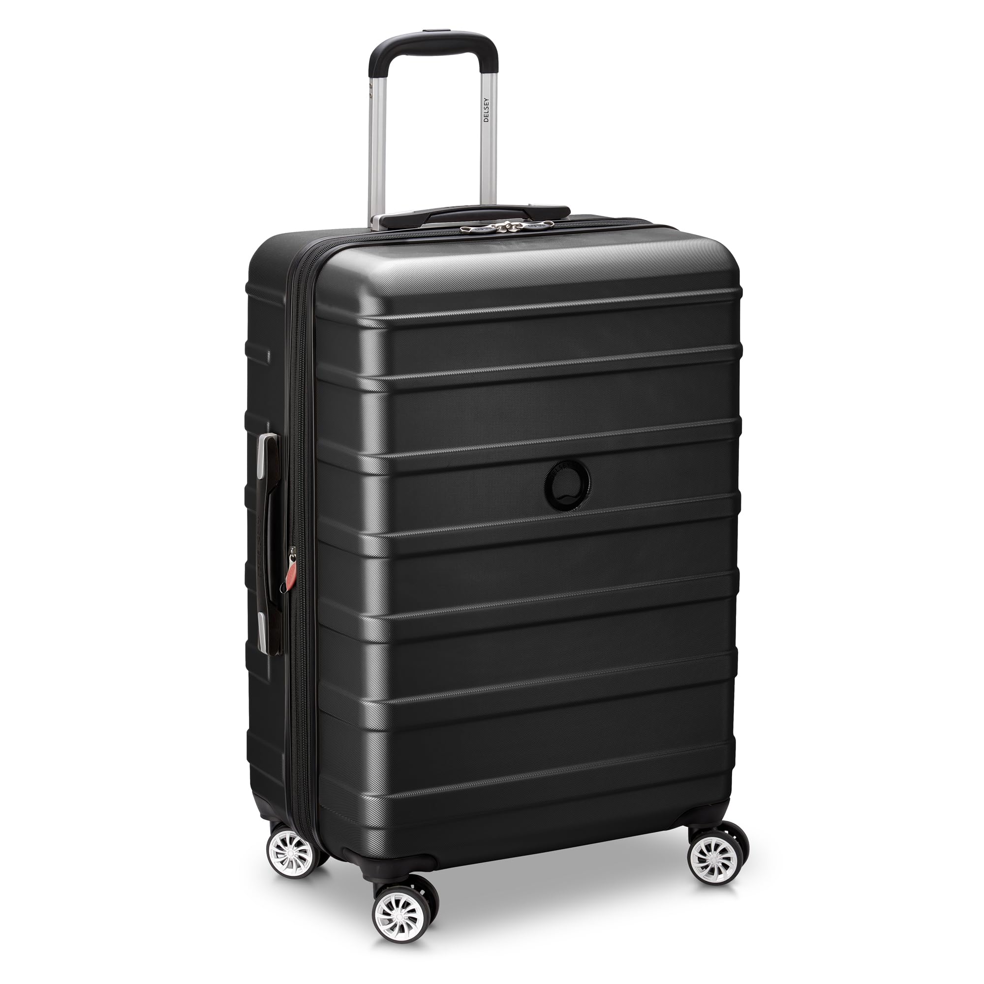 Sponsored Ad - Margot Hardside Luggage, Dual Wheel Spinners for Smooth Travel, Expandable with Spacious & Organizable compartments, Men and Women, Black, Medium Check-in 24-Inch