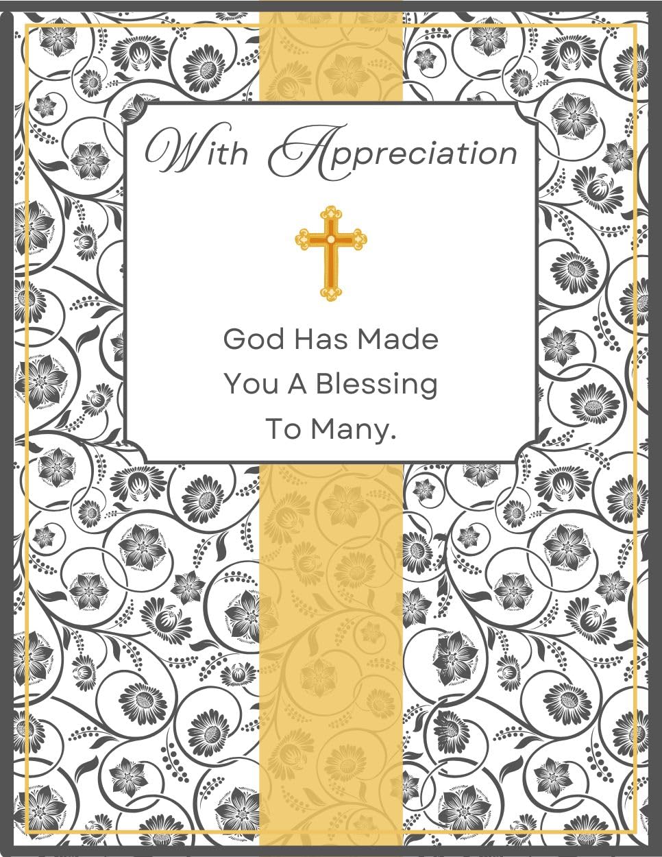 Greeting Card With Appreciation For All The Ways You Let God's Love Shine Through - God Has Made You A Blessing To Many - Clergy Ministry Pastor