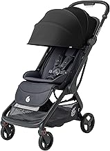 Ergobaby Metro3 Kinderwagen Buggy mit Liegefunktion, Baby-Buggy ab Geburt bis 22kg (0-4 Jahre), Zusammenklappbar und Autositz Kompatibel, höhenverstellbarer Griff, ergonomischer Sitz, Onyx Black