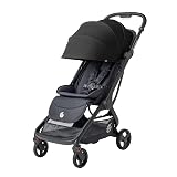 Ergobaby Metro 3 wózek dziecięcy z funkcją rozkładania, odpowiedni od urodzenia do 22 kg (0-4 lata), składany, kompatybilny z fotelikiem samochodowym, ergonomiczne siedzisko, czarny onyks