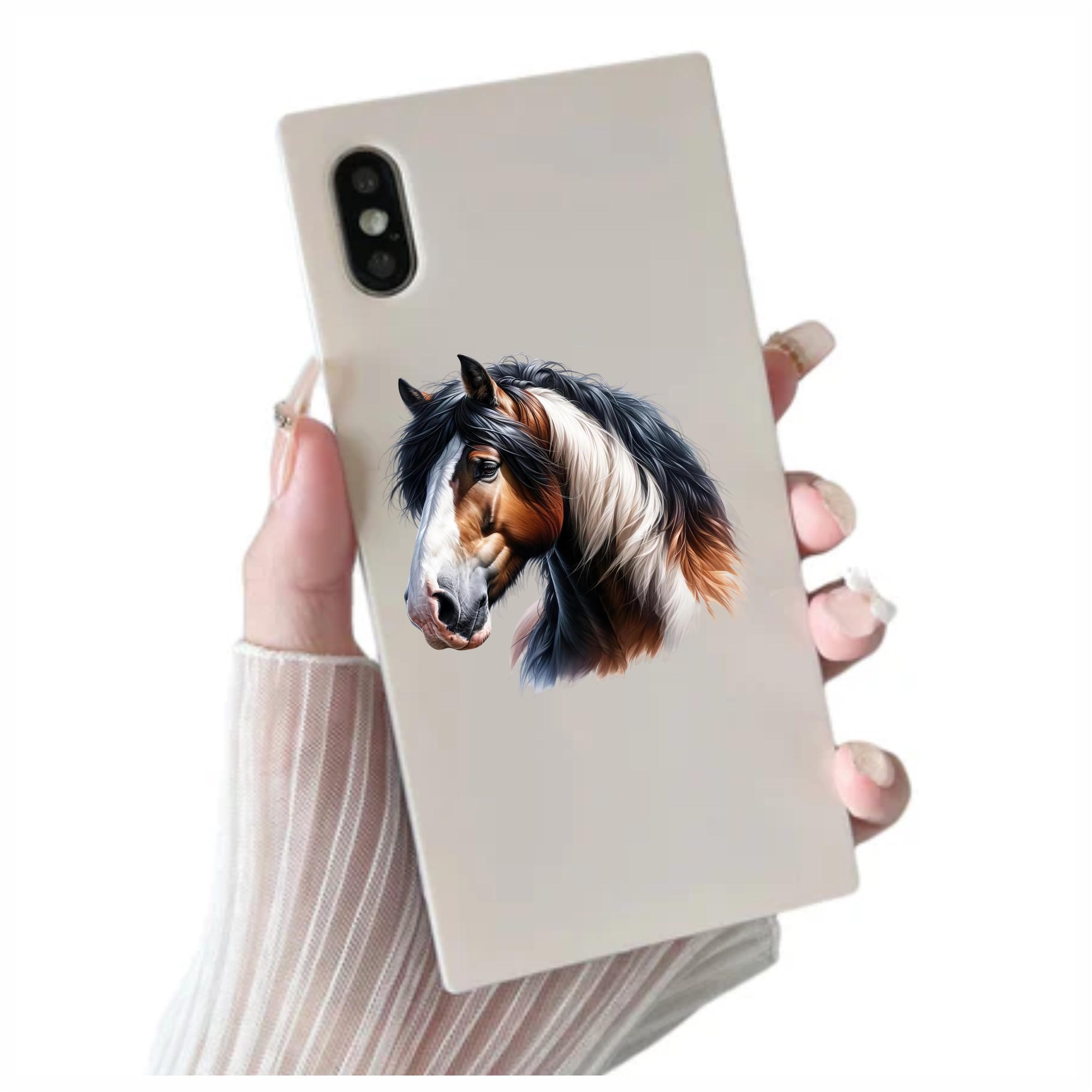 x4 Shire Horse Vinyl Stickers, Vibrant Blackout Waterproof Decals, Multi Purpose 1@ 20cm Tall Ideal for Toilets car - Image 4