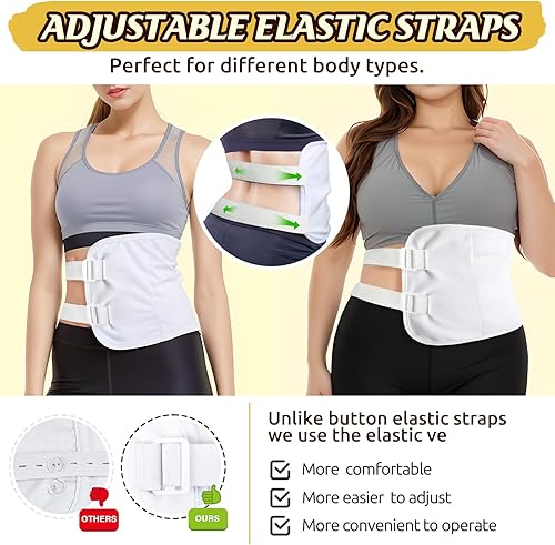 Miniatura 3 de Paquete de aceite de ricino, 2 paquetes de aceite de ricino orgánico reutilizables para cintura y cuello, correa elástica ajustable para