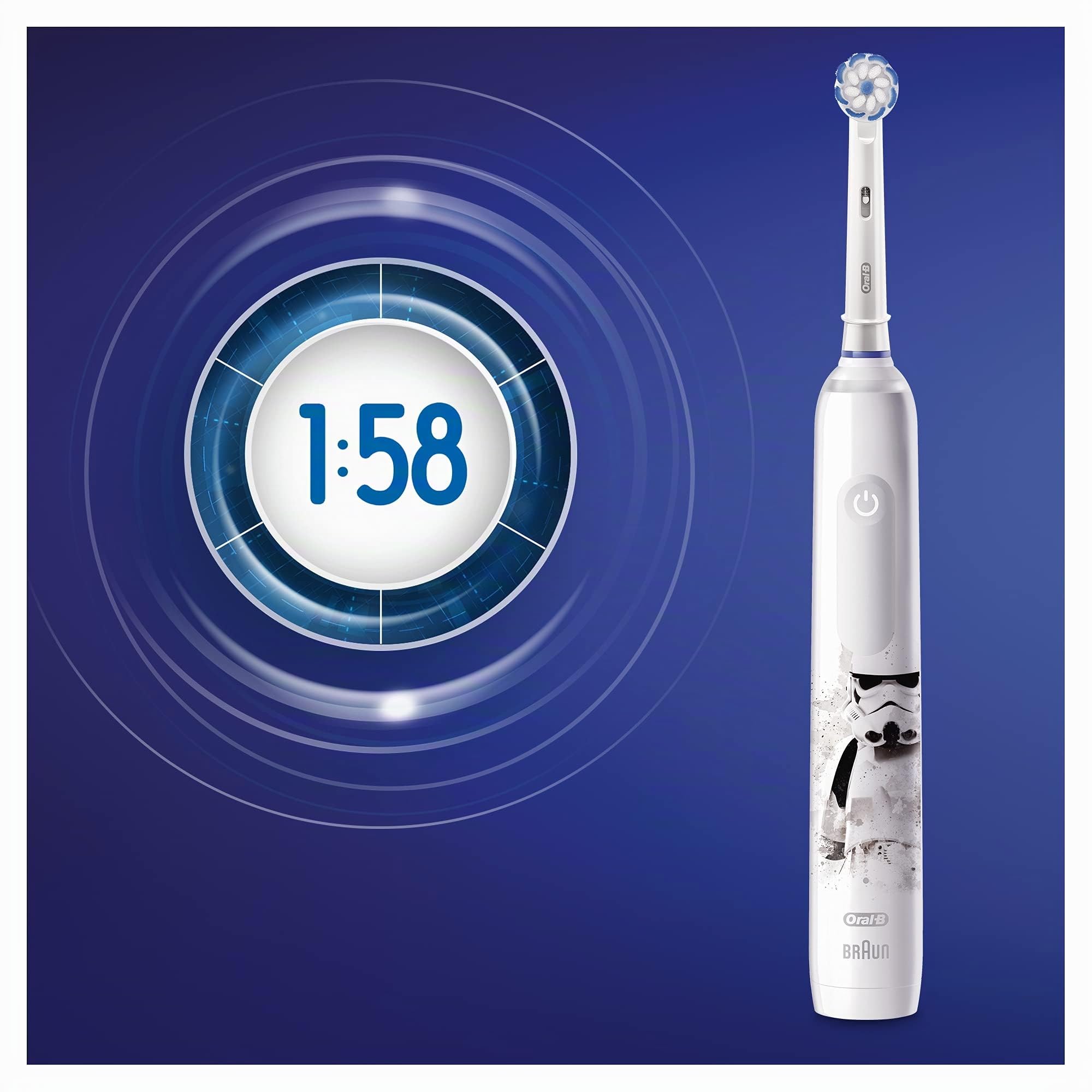 Oral-B Spazzolino Elettrico Ricaricabile Pro 3 Junior Star Wars