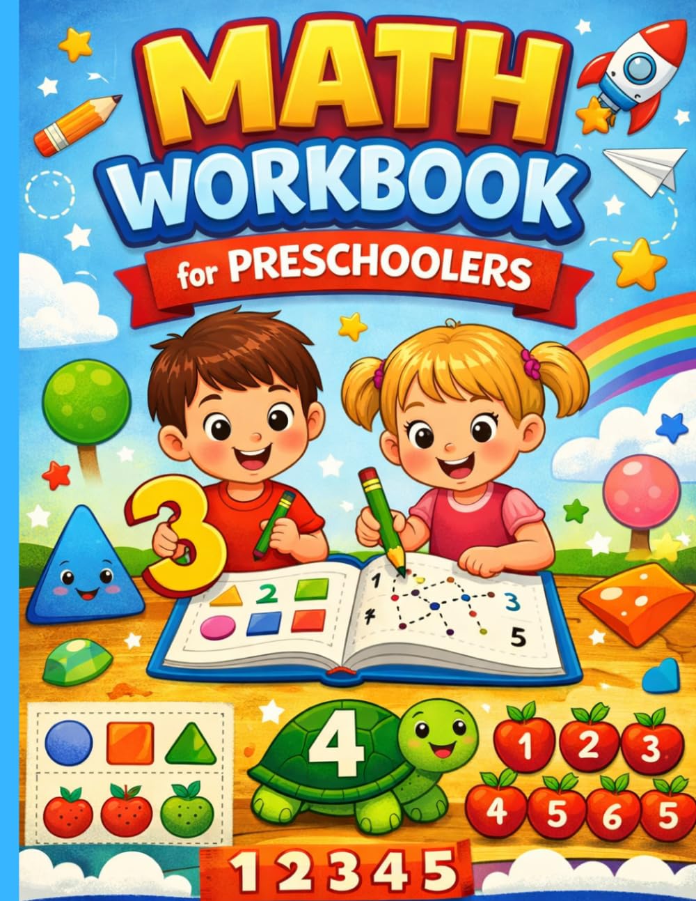 Preschool Math Workbook Simple Toddler: Preschool Math Workbook for Toddlers: 52 Pages of Fun Learning for Ages 2-4