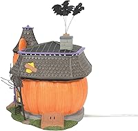 Vista 5 de Department 56 Disney Halloween Village Mickey's Pumpkintown Haunted Manor - Edificio iluminado, 6.81 pulgadas, multicolor