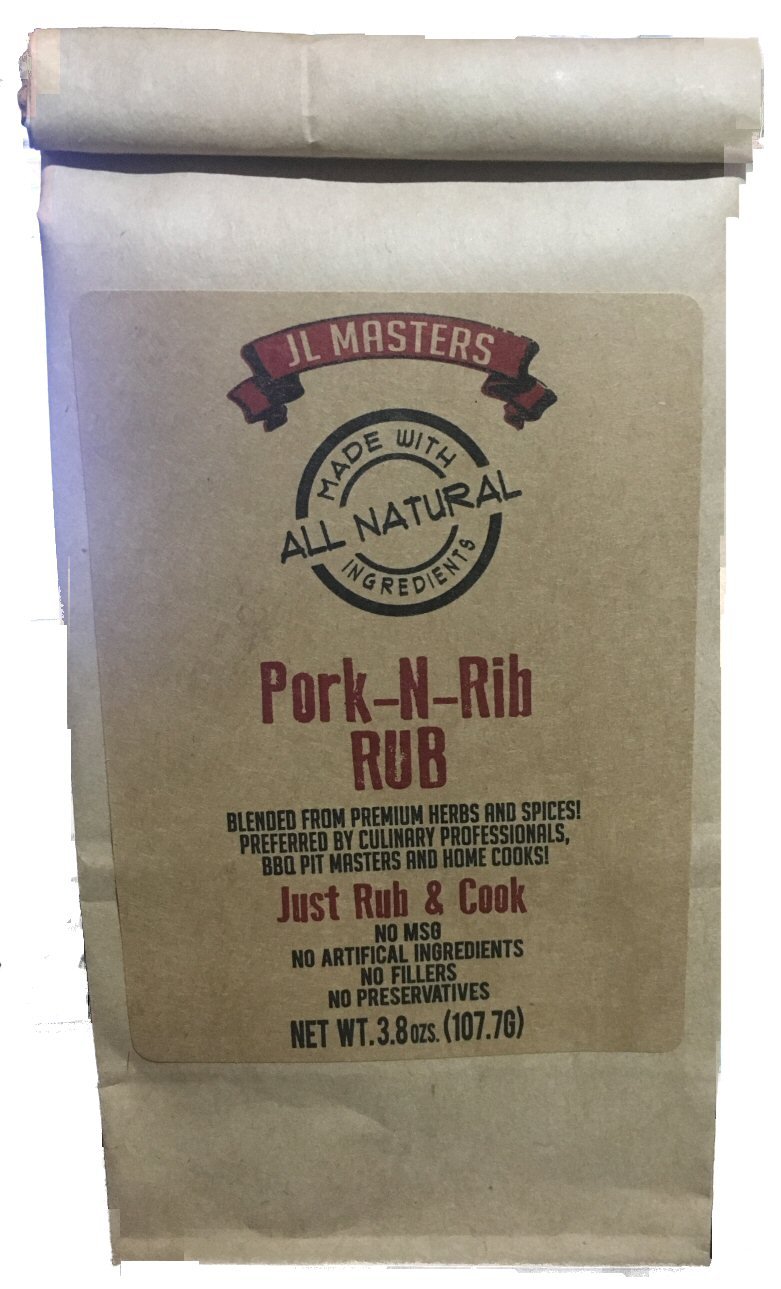 JL Masters All Natural Meat Rub -Pork & Rib Rub -3 (three) 3.8oz packages