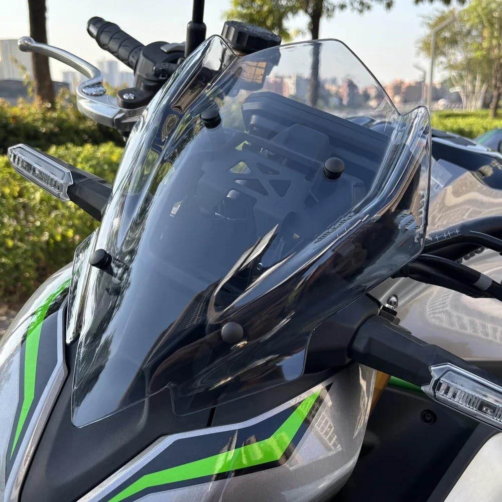 Dla Kawasaki Z900 SE 2025 Deflektory Szyby Motocyklowej Szyba Motocyklowa(Gray)