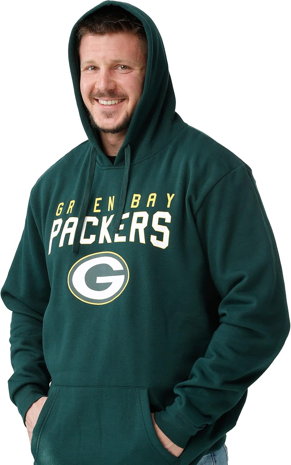 FOCO Men's NFL Team Logo Solid Hooded Sweatshirt - Image 2