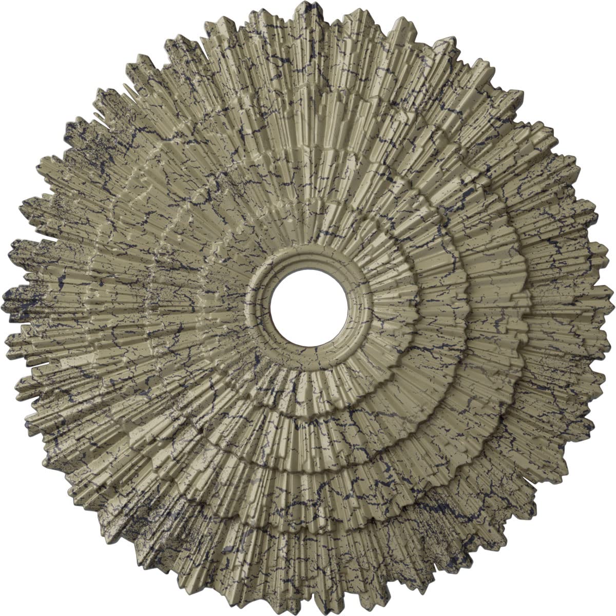 Médaillon de plafond Eryn style pierre craquelée ornement haut de gamme