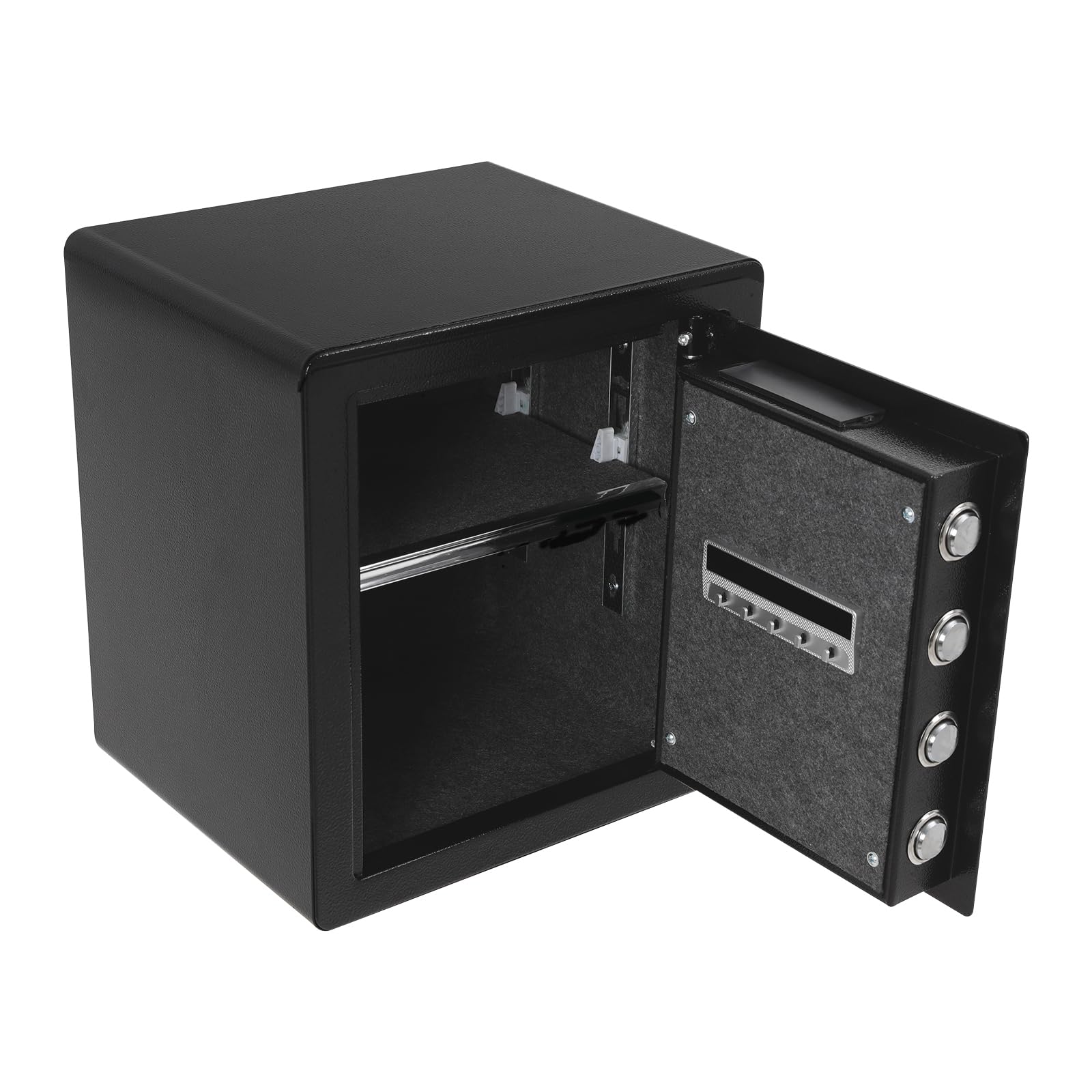 Cassaforte a doppio strato con combinazione digitale e chiave, cassaforte elettronica, per ufficio, casa, 36 x 30 x 40 cm