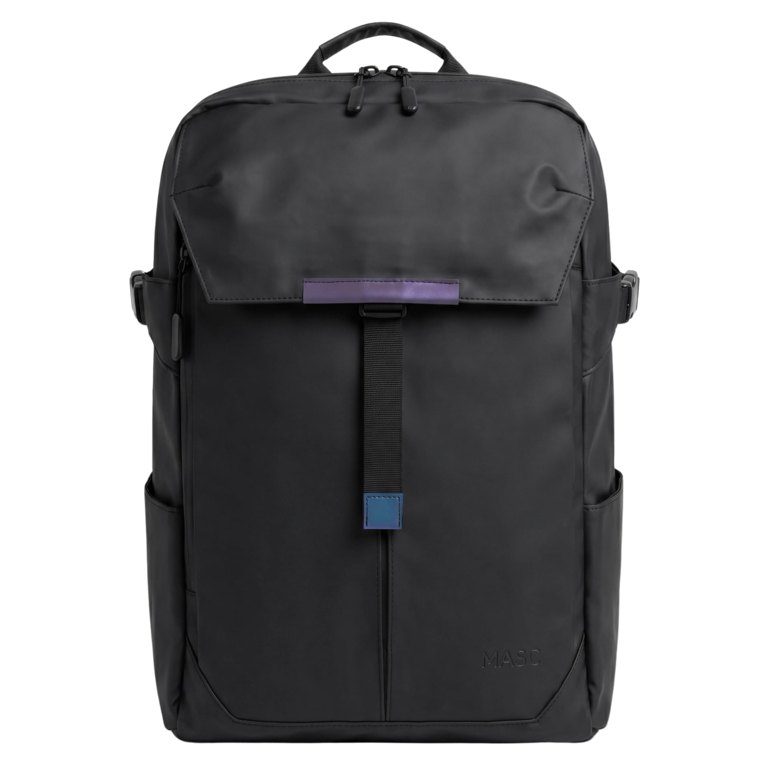 MASC Mochila de Viaje Impermeable y Ergonómica con Múltiples Compartimentos, 27L, ideal como Mochila de Trabajo con espacio para un Portátil de 18 pulgadas, Elegante para la Oficina