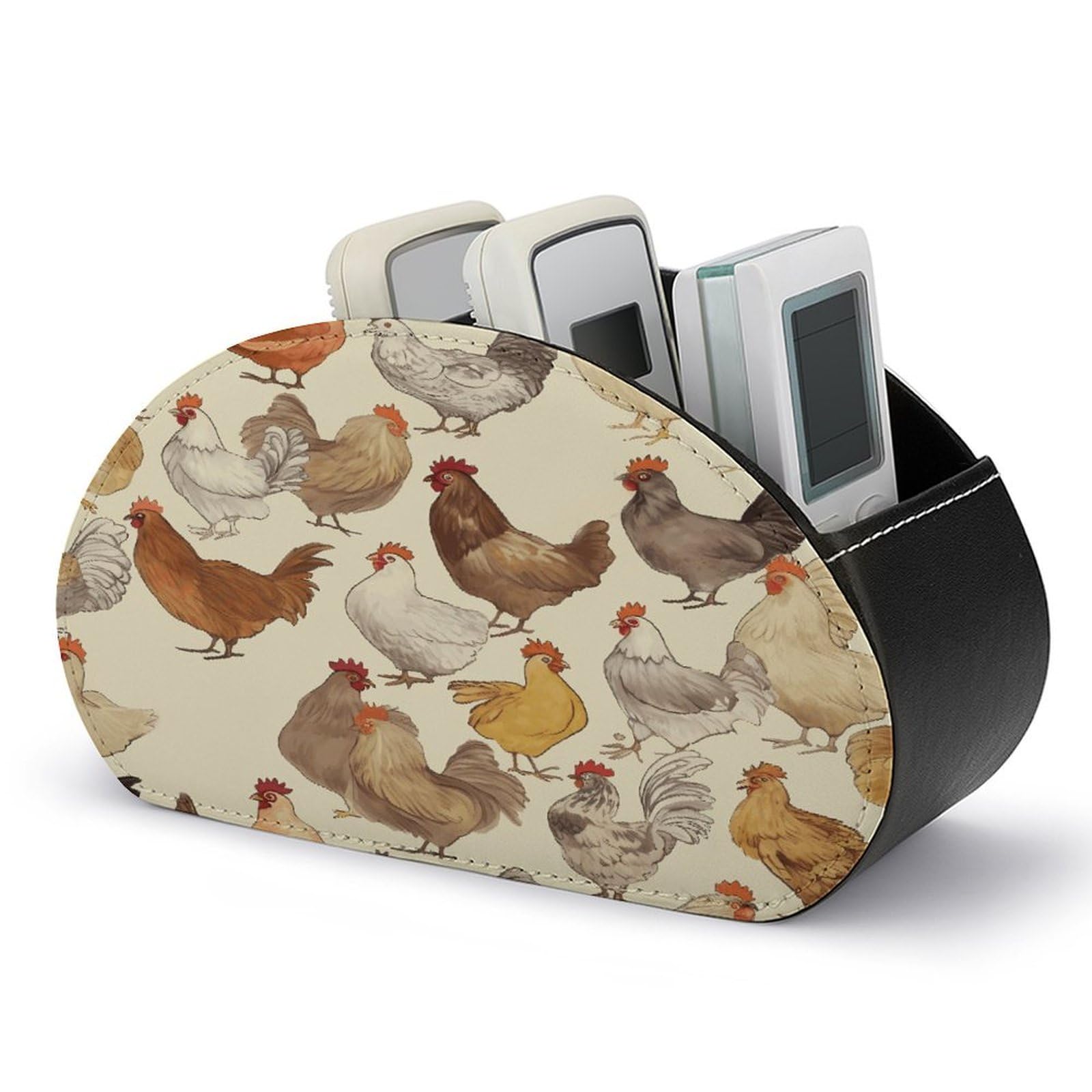 Btcowzrv Style A Brood Of Chickens Remote Control Holder With 5 Compartments