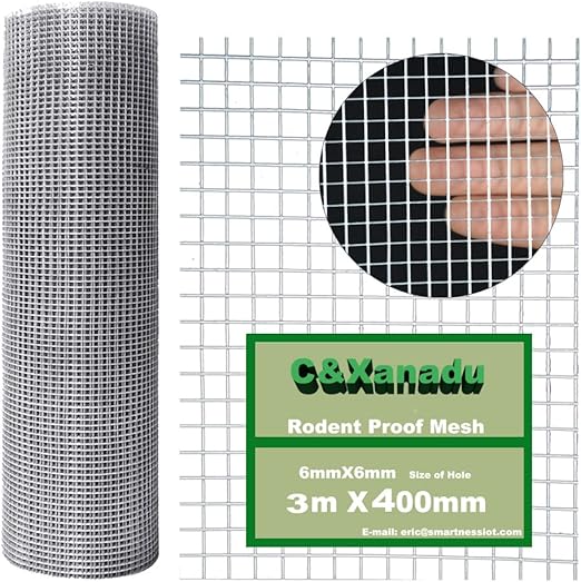 C&Xanadu Rodent Proofing Wire Mesh,Rat Metal Mesh Sheet Galvanised,Welded Steel Mesh Panels