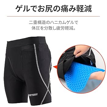 なな Amazon | [Daytona] バイク ゲルパンツ 二重構造 ハニカムゲル