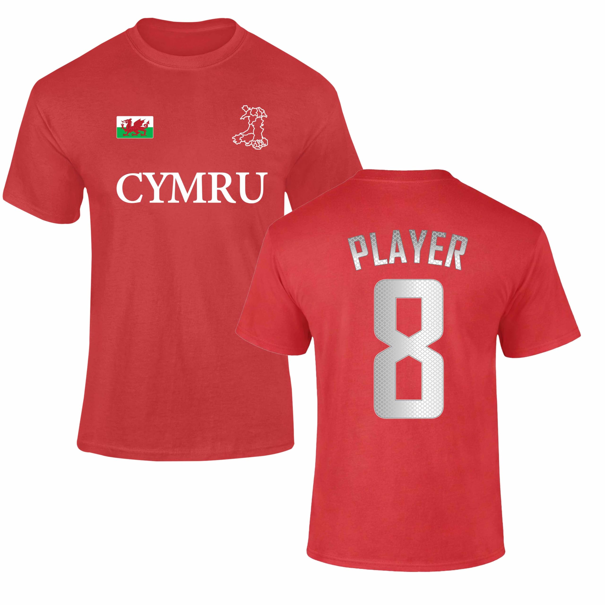 Personalised Welsh Rugby Shirt Kids Custom Name Number Boys Girls 1RXXL