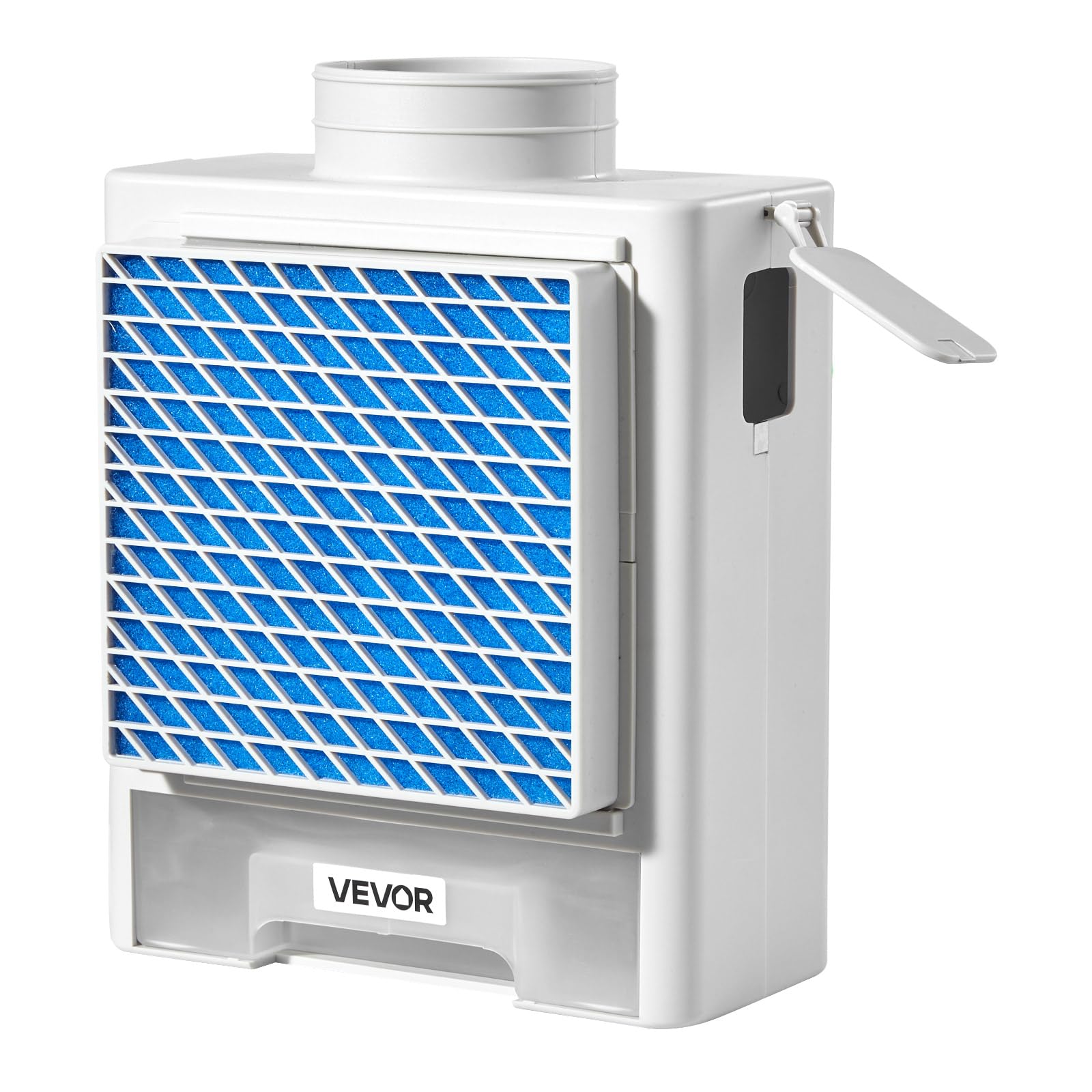 VEVOR Kit de Ventilación 3 en 1 para Secadora de Interior, con Cajón de Agua, a Puerto de Escape 99 mm, con Recordatorio Inteligente de Sobrecalentamiento y 4 Almohadillas Purificadoras, Blanco