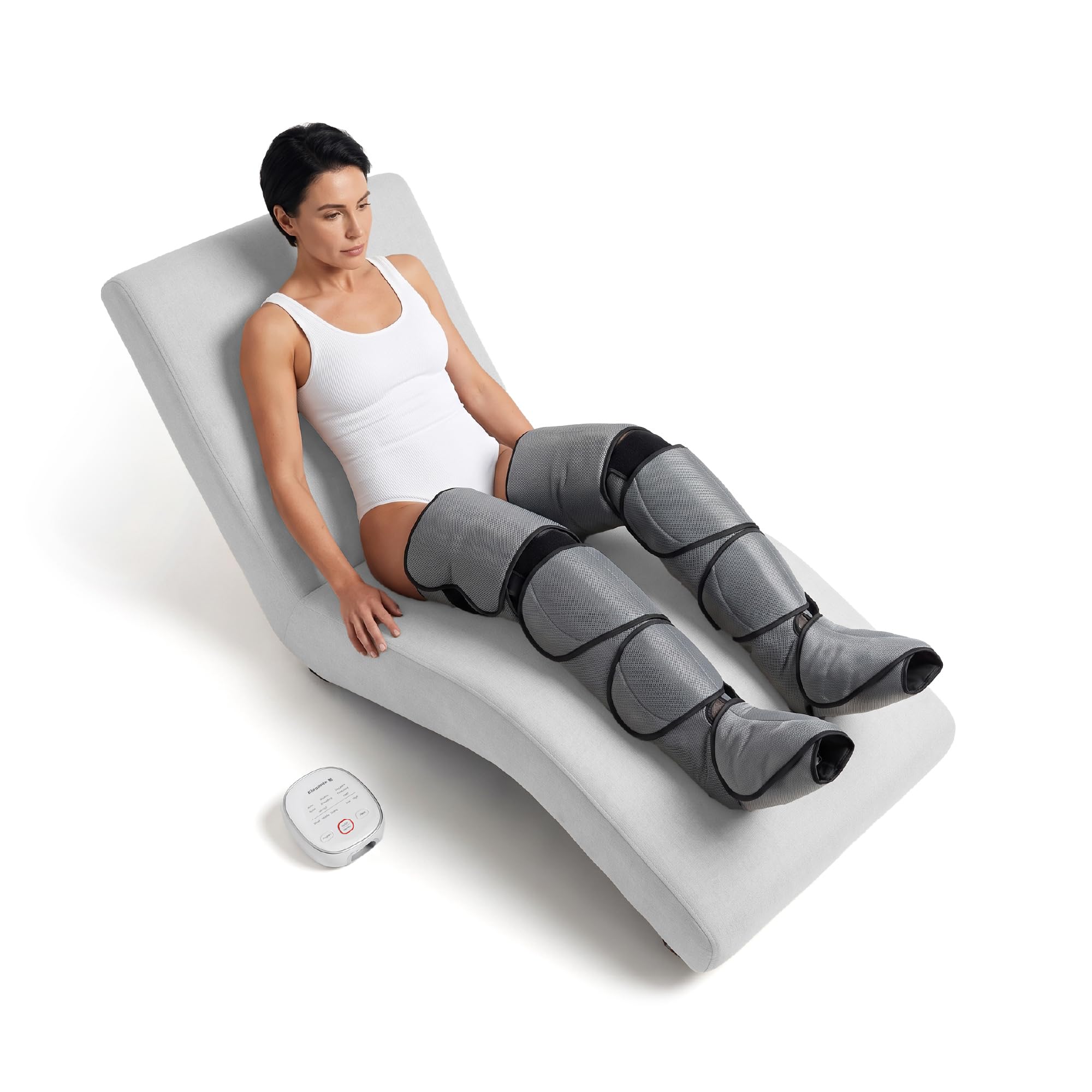 Gambali Pressoterapia Linfodrenaggio Gambe e Piedi, per Studio e Casa | Massaggiatore Gambe Gonfie e Piedi con Funzione Riscaldamento, per Estetica, Benessere Fisioterapia e Relax Quotidiano