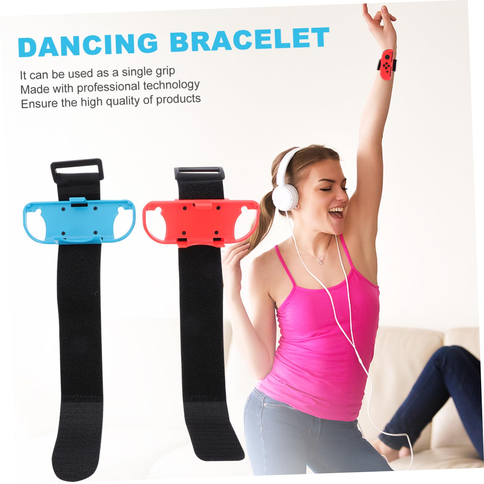 HOMSFOU 10stücke Verstellbare Handgelenkbänder Für Spielcontroller Kompatibel Mit Switch Rutschfeste Armbänder Für Optimales Tanzerlebnis Game Controller Zubehör
