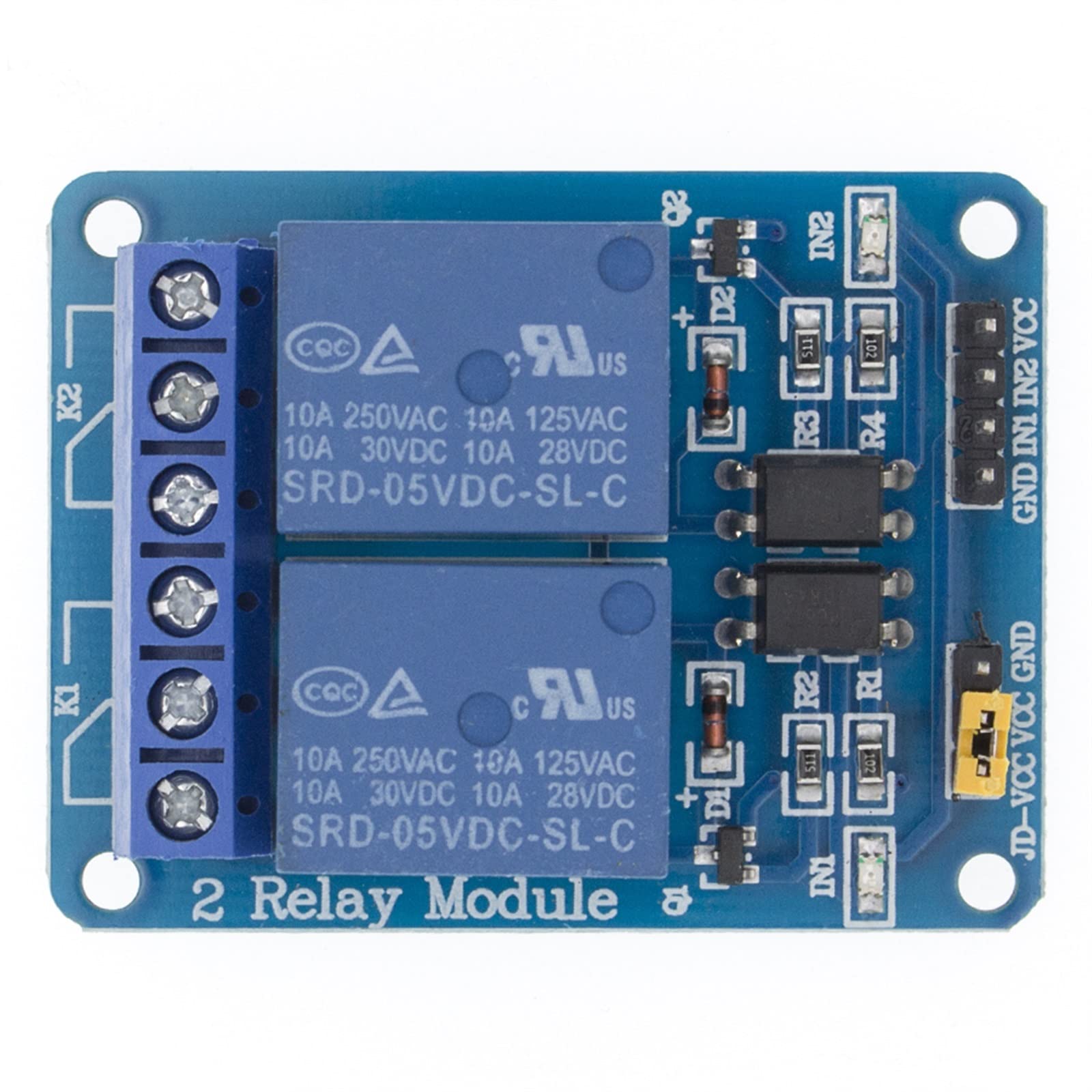 Módulo de relé 5v 1 2 4 8 canales con salida optoacoplador X Way 1CH 2CH 4CH 8CH Uds(4ch)