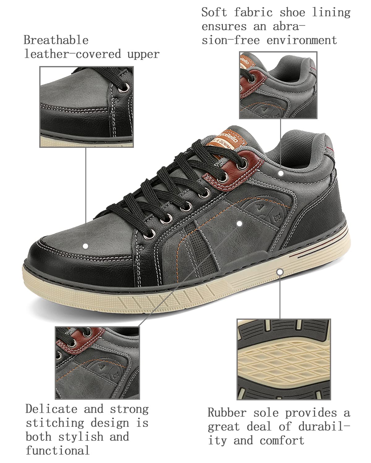 ARRIGO BELLO Sneakers Uomo Scarpe Ginnastica Sportive Running Trekking Mocassini Uomo Estivi all'aperto Respirabile Taglia 41-46