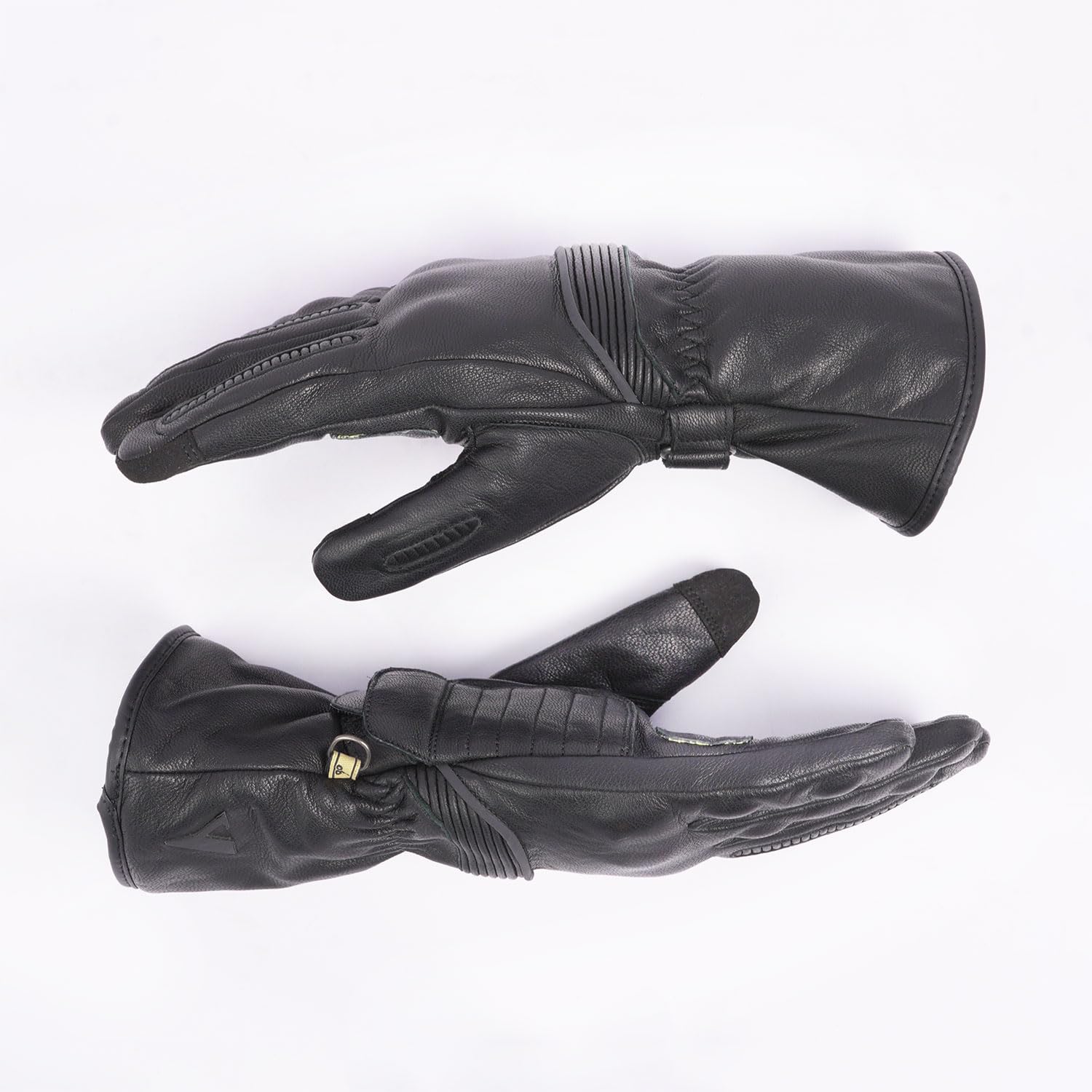 BY CITY Lyon Man Winter Motorradhandschuhe | Lederhandschuhe | Knotenprotektoren | Gepolsterte Zonen | Abriebfeste Verstärkung auf der Handfläche | wasserdichte Membran