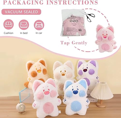 Miniatura 5 de Lindo juguete de peluche de gato Dudu, 26.7 pulgadas, peluche de gato kawaii, almohada corporal de felpa de gato, muñeca de peluche súper suave para