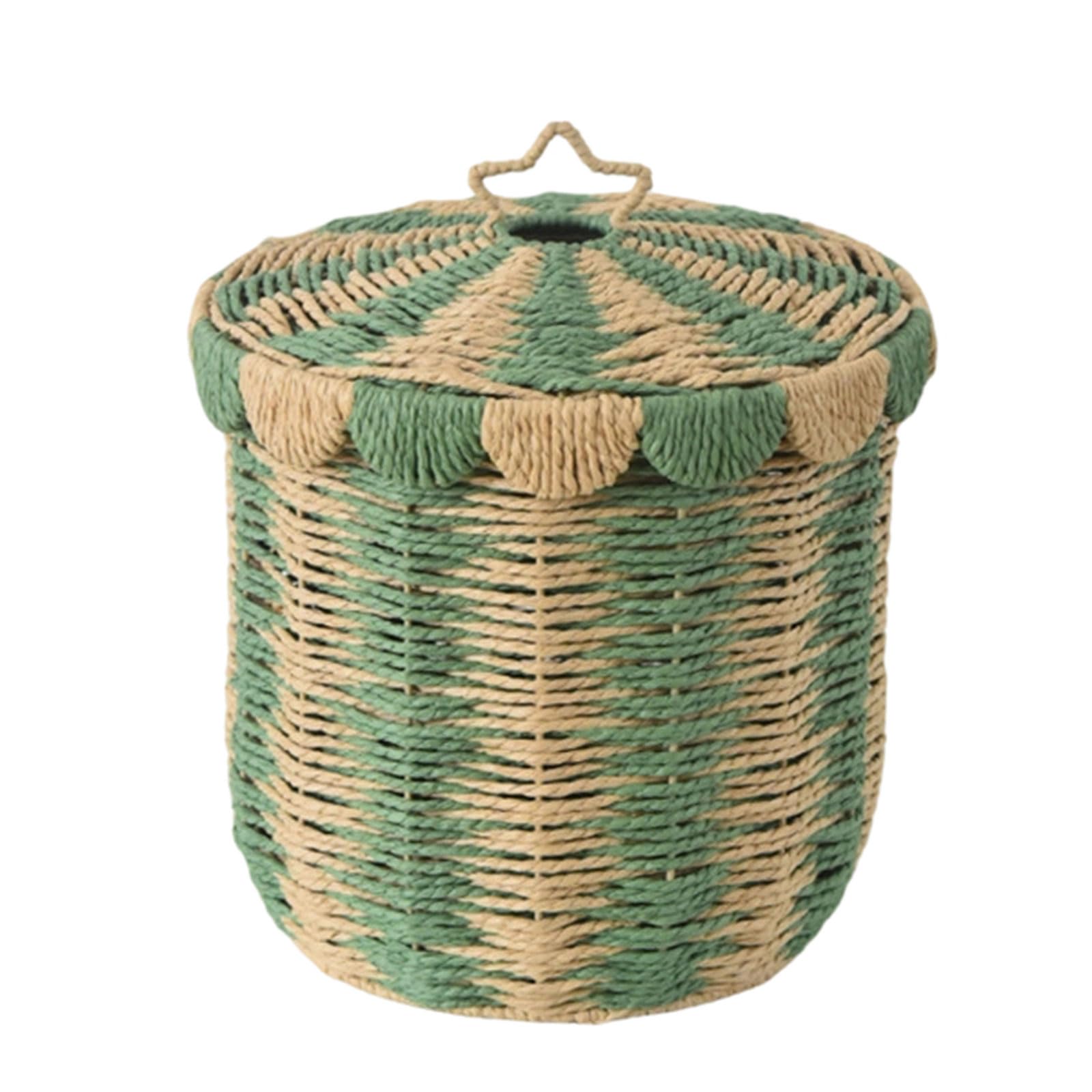 Spacious Rattan Weave Clothes Container Easy to Carry and Clean Ventilated Dirty Clothes Bin for Daily Use User Friendly Laundry Organizers