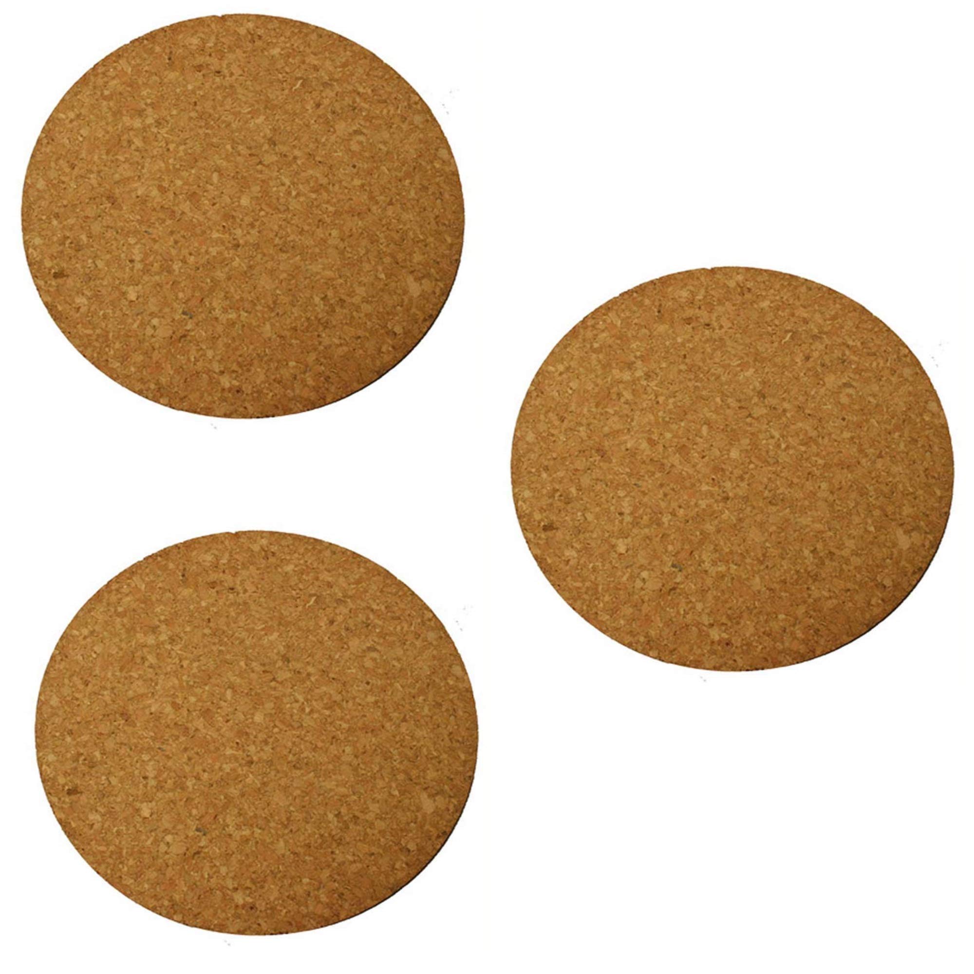 Gardener's Blue Ribbon 4 Inch Cork Mat CM4, 3 Pack