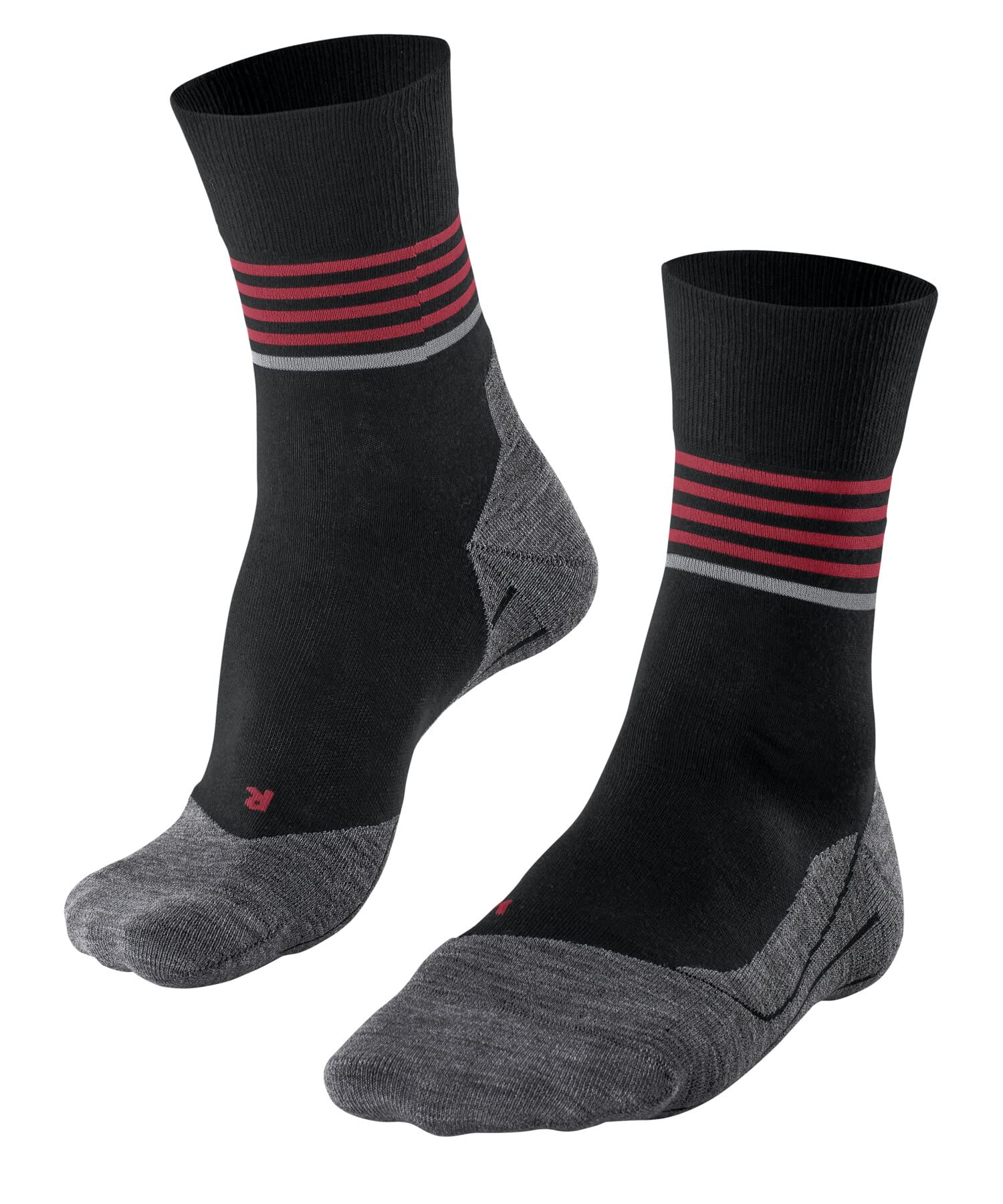 FALKE Men's RU4 Endurance M So Cotton Anti-Blister 1 Pair Running Socks, Black 3008, 5.5-7.5