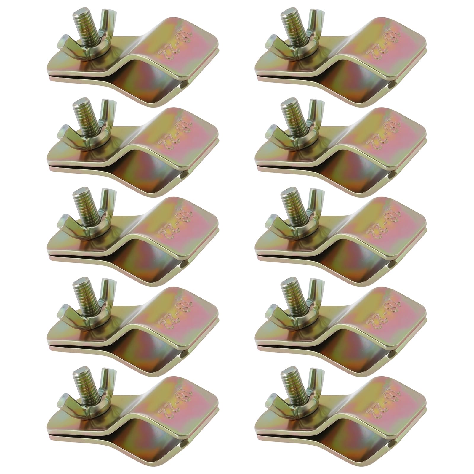 SG Store 10pcs 18-22mm Tent Clamps with Wing Nut for Tent Poles and Awning