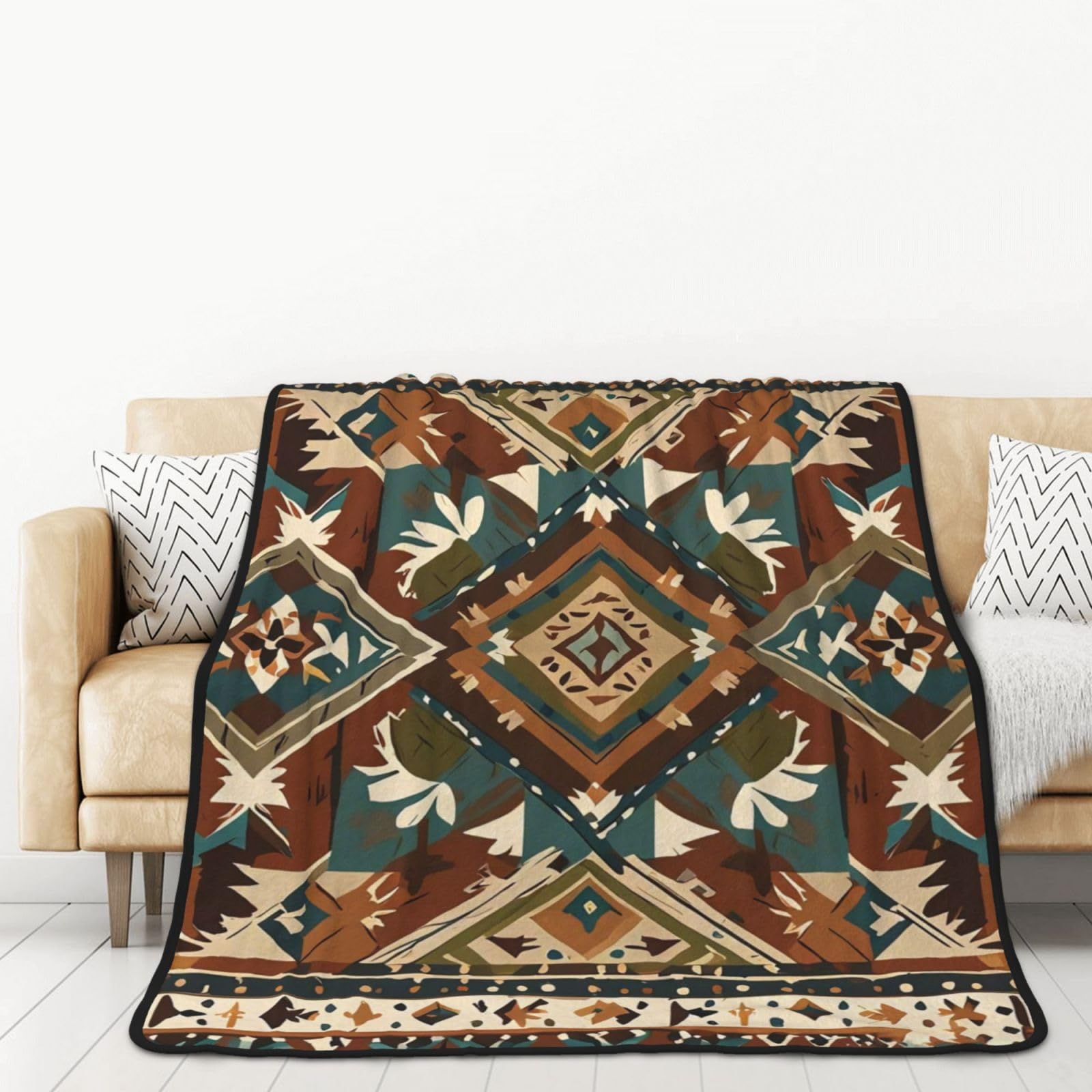 Couvertures lestées adultes flanelle Rustic Retreat contre le froid et les insomnies