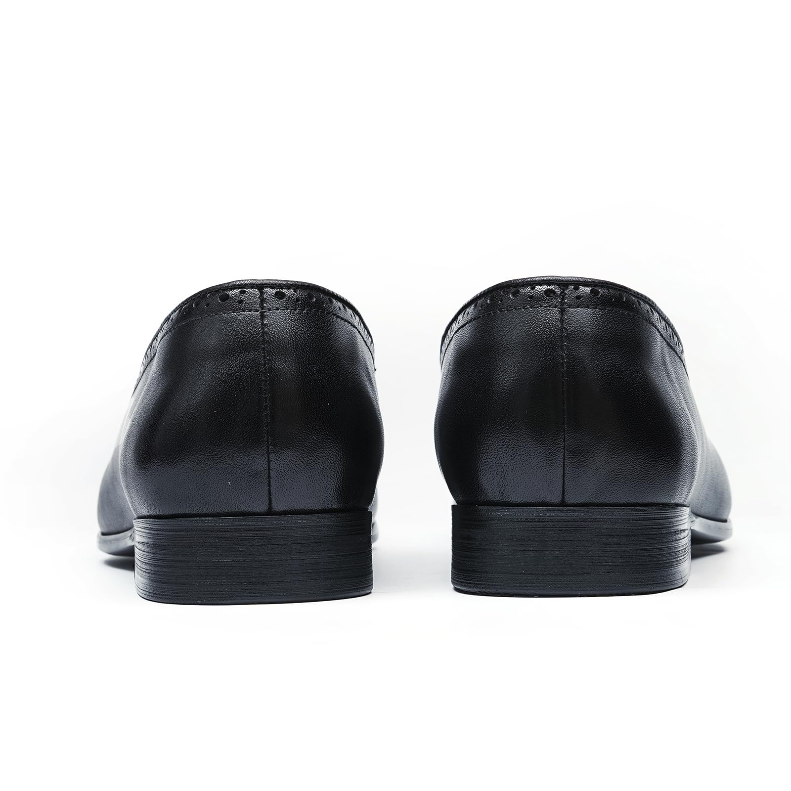 Mocasines Casuales Negocios con Borlas para Hombre Brogues Retro Transpirables Zapatos de Vestir Slip On en Cuero