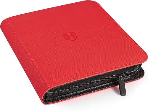 Miniatura 24 de Carpeta de Tarjetas de 4 Bolsillos con Cremallera, Libro Portatarjetas de 288 Bolsillos, Carpeta con Cremallera de Cubierta de PU Premium, Carpeta