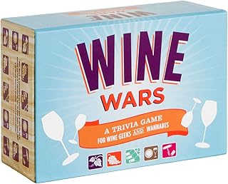 Wine Wars : A Trivia Game for Wine Geeks and Wannabes (Gifts for Winos, Wine Lover Gifts, Adult Trivia Games)