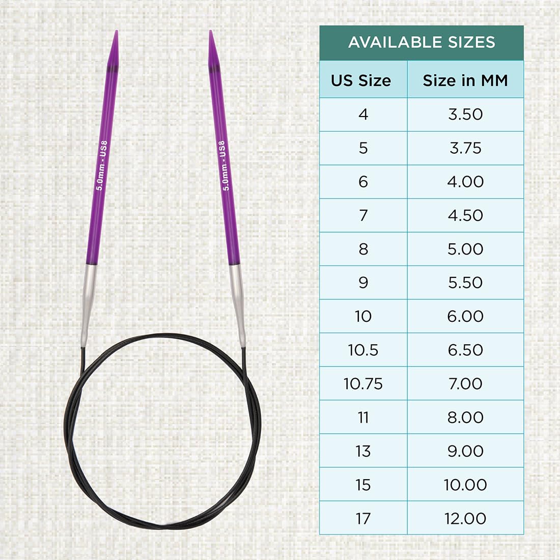 Aiguille Circulaire Fixe KnitPro 60cm X 2,5mm - Laiton Brillant - Pour Tricotage Facile Et Précis