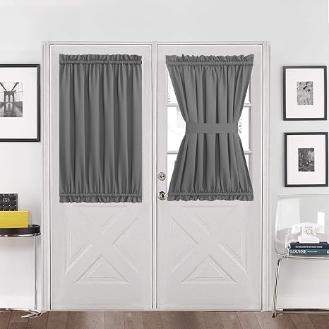 curtain for window in door