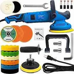 Politriz Dupla Ação 1050W Roto Orbital + Kit Polimento Auto Detailers KaQi 7150P-110v-KP14