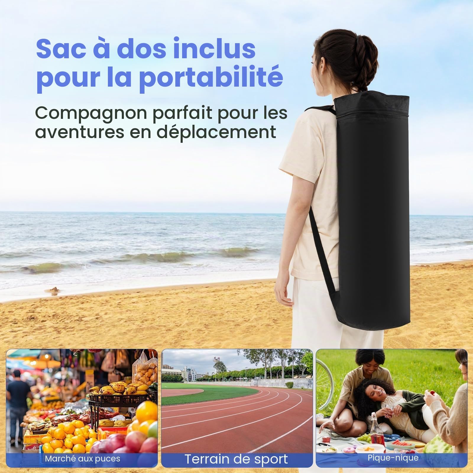 FANTASK Tente de réception - Tente de Jardin réglable en Hauteur avec paroi latérale et Crochet de Sol - Imperméable et Protection Solaire - 2 x 2 m - Pop up - avec Sac - pour Jardin et fête - Gris