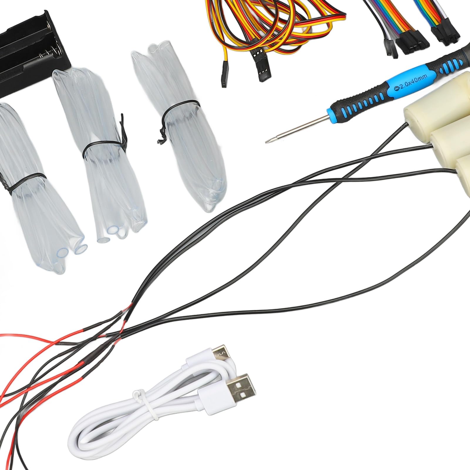 Yosoo Health Gear Kit de Riego Automático, Kit de de Riego Automático ABS de 5 V para Programación Mixta, Juego de Electrónico Completo para Jardín, Oficina, Cuidado de Plantas y Aprendizaje de
