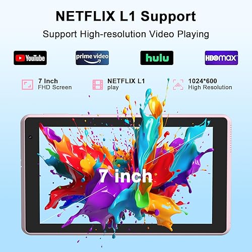 Miniatura 6 de COOPERS Tablet Android 15 Tablets 7 pulgadas, 8GB RAM, 32GB ROM Soporte 1TB Expandir PC Tablet PC, Procesador de cuatro núcleos, Pantalla táctil