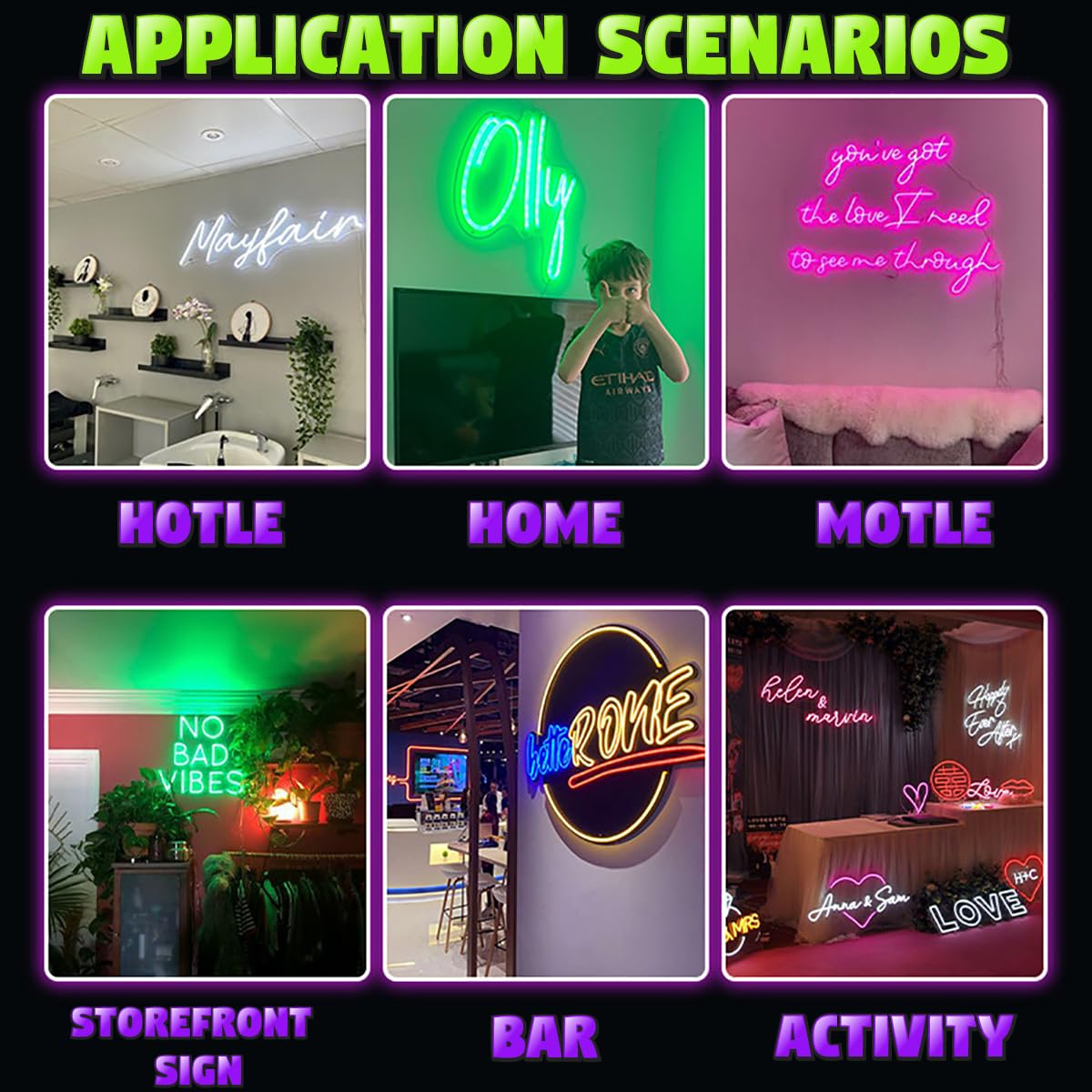 Individuelle Neonschilder, personalisiertes LED-Neonschild, anpassbar für Wanddekoration, Hofdekoration, Hochzeit, Geburtstag, Party, Schlafzimmer, Bar, Geschäft, Namensschild, Lichter in
