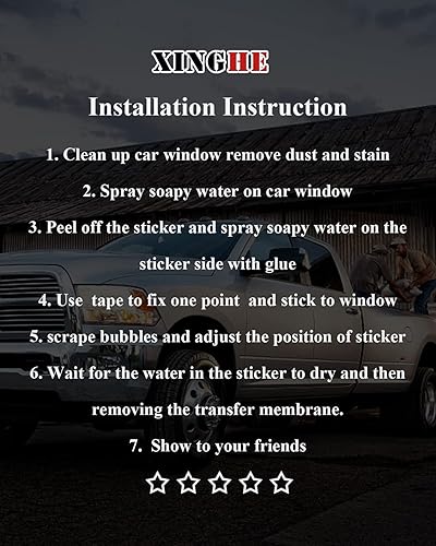 Miniatura 7 de Xinghe Calcomanías para Dodge Charger 2011-2023, para ventana lateral trasera, 2 calcomanías de bandera de Estados Unidos negro mate para ventana